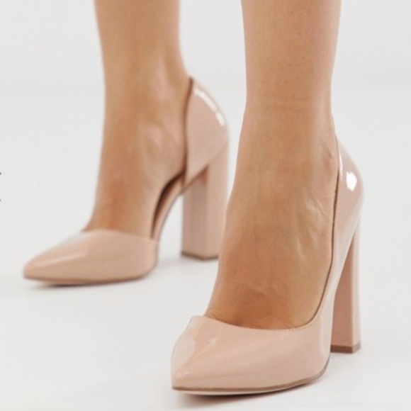 Wide Fit Nude Heel - Picture 1 of 3